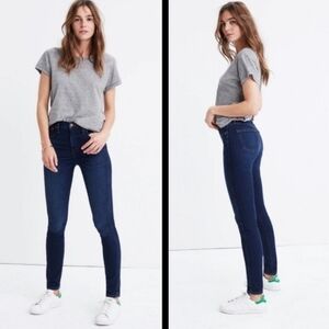 Madewell 9" Mid-Rise Skinny Blue Jeans size 29